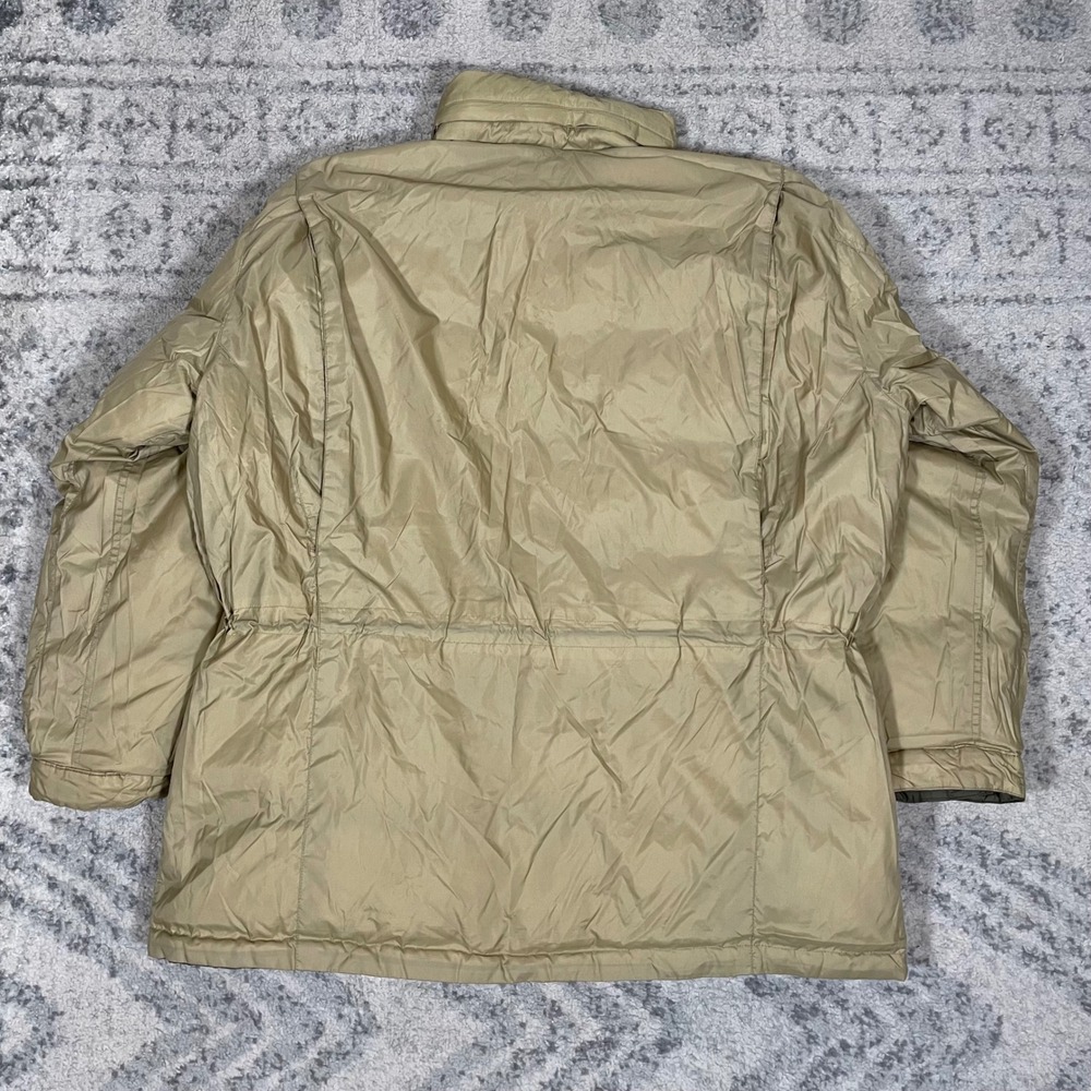 American Eagle Outfitters Reversible Down Puffer Jacket Hideaway Hood Mens L Y2K - Picture 5 of 9